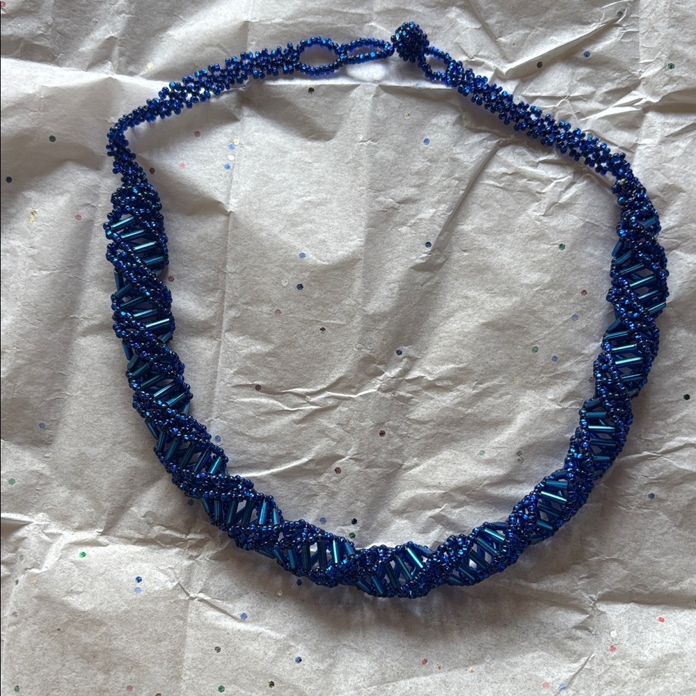 Blue Beaded Necklace